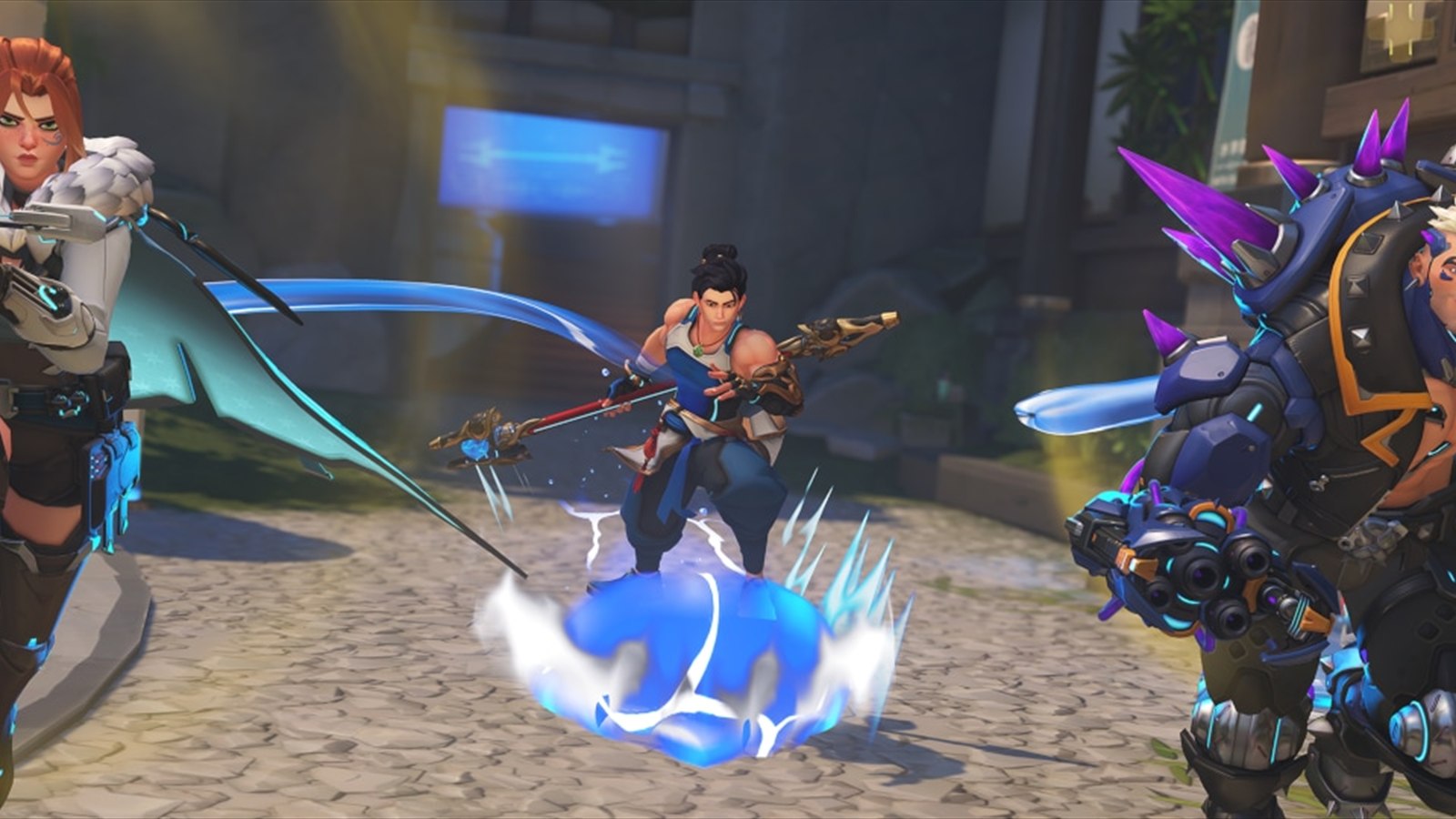 Official Overwatch artwork accompanying the console aiming update.