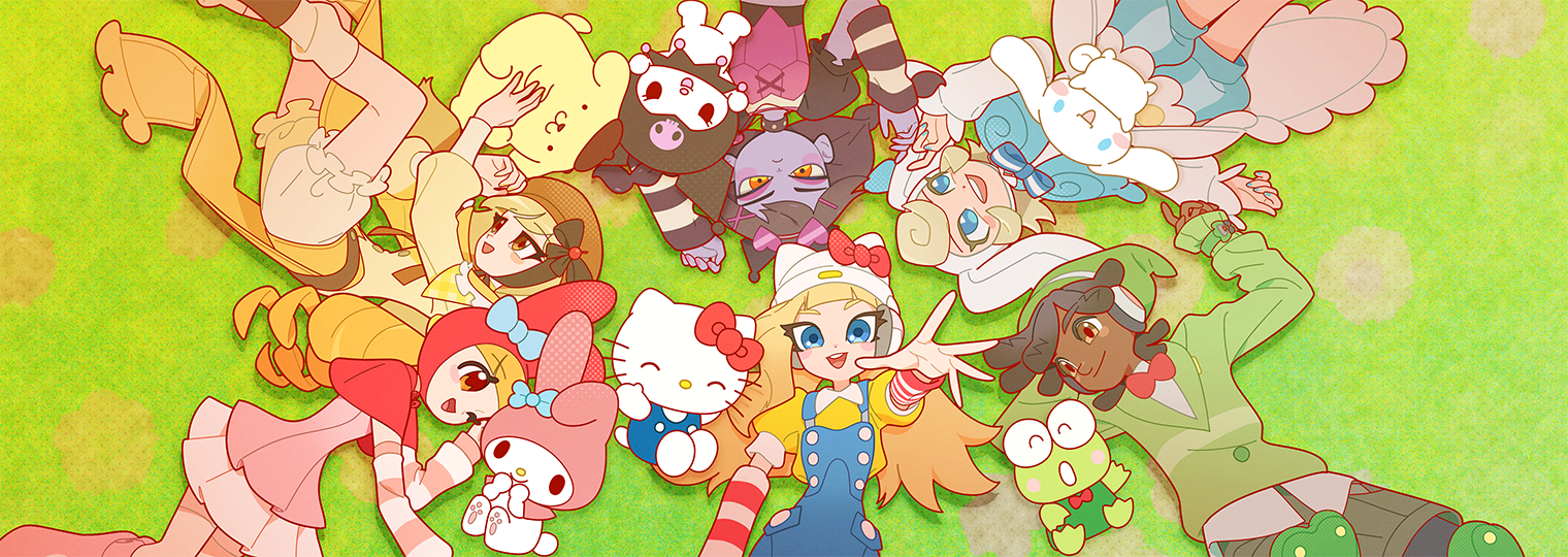 Official artwork for the Overwatch x Hello Kitty and Friends collaboration.