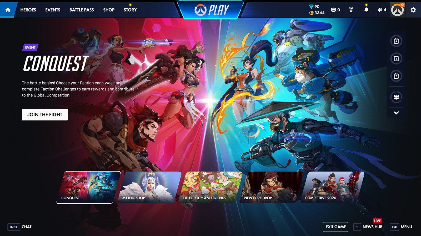 Official preview of the redesigned Overwatch Season 1 interface.