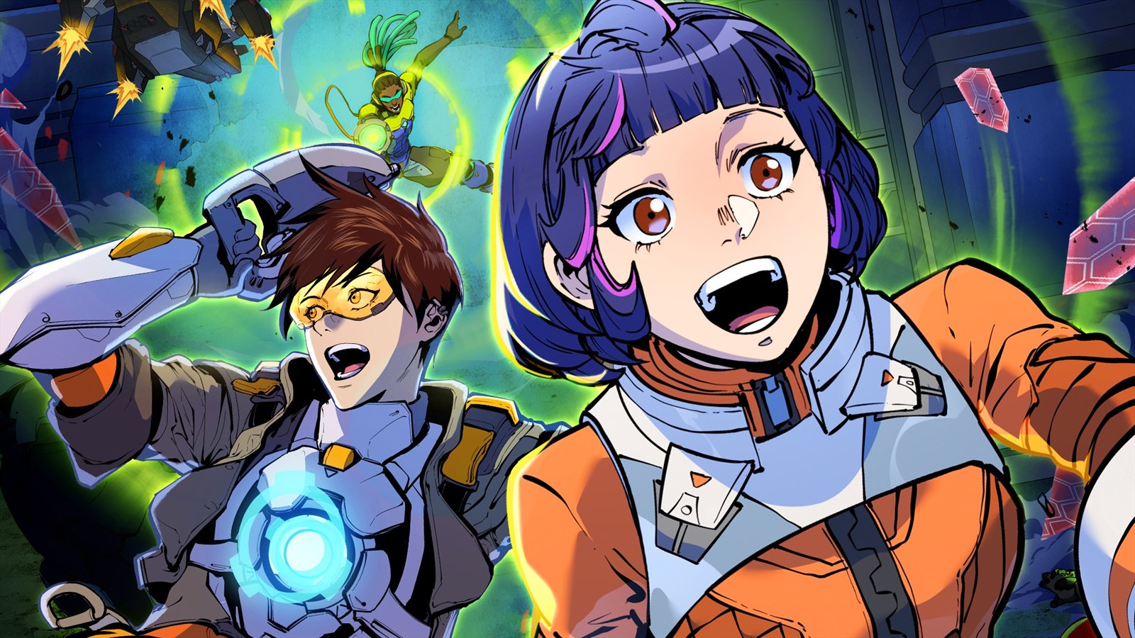 Official Overwatch: Undivided WEBTOON promotional artwork.