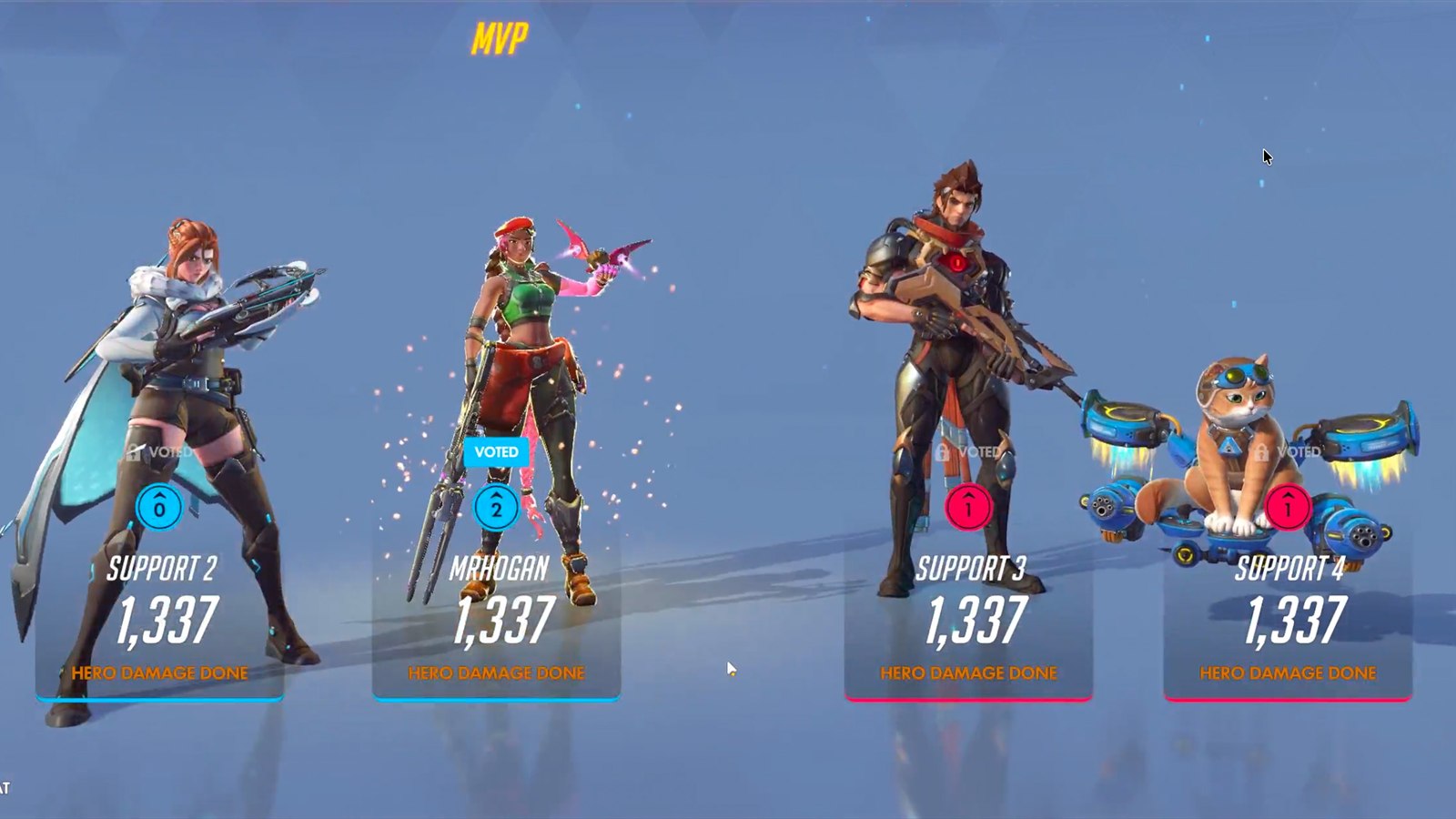 Official preview of Overwatch post-match Accolades and MVP voting.