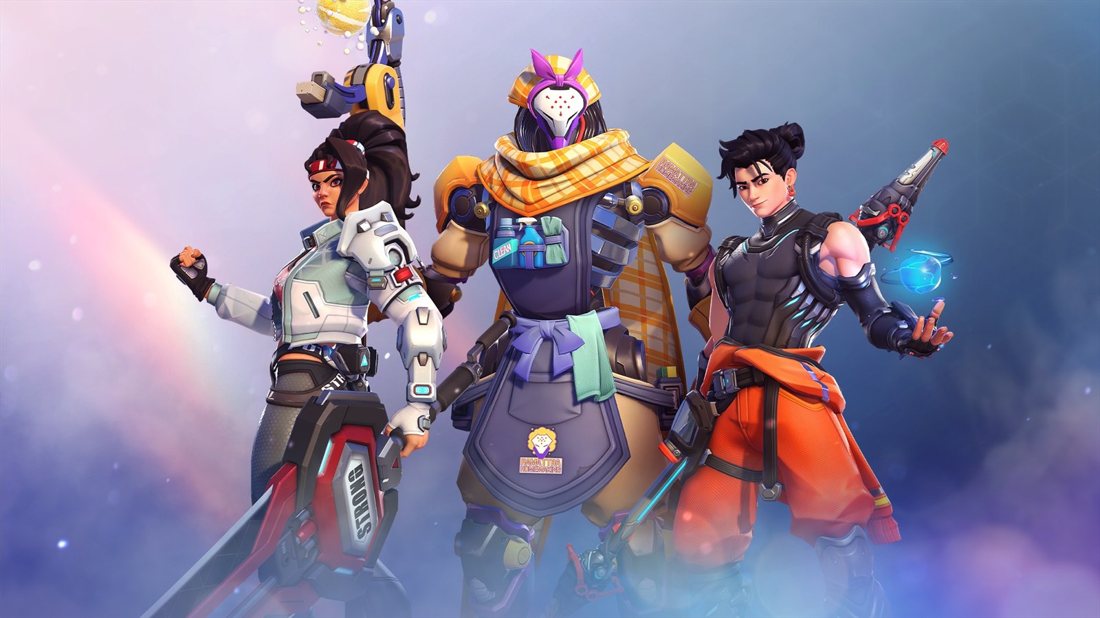 Official What If? Overwatch skin collection artwork.