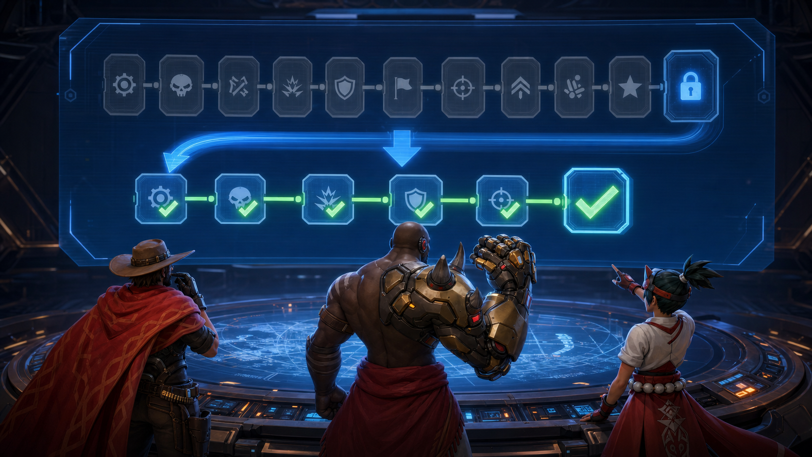 A Community Crafted challenge track recalibrates to a shorter completed path.