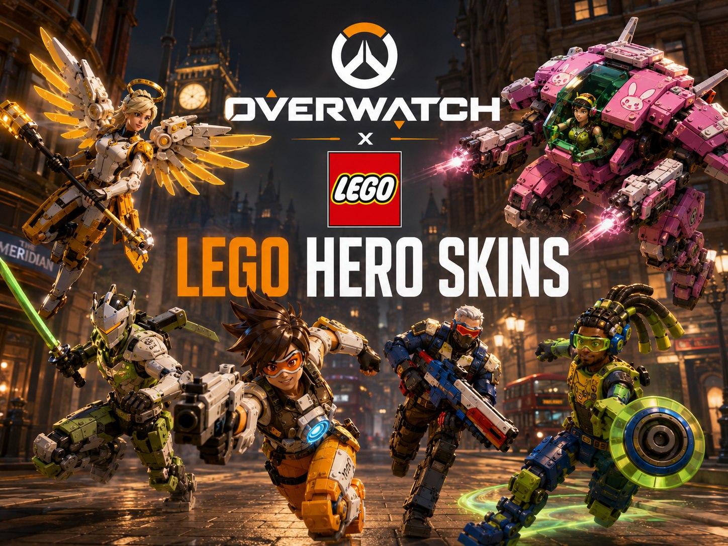 Supplied image claiming to show LEGO-inspired Overwatch hero skins.