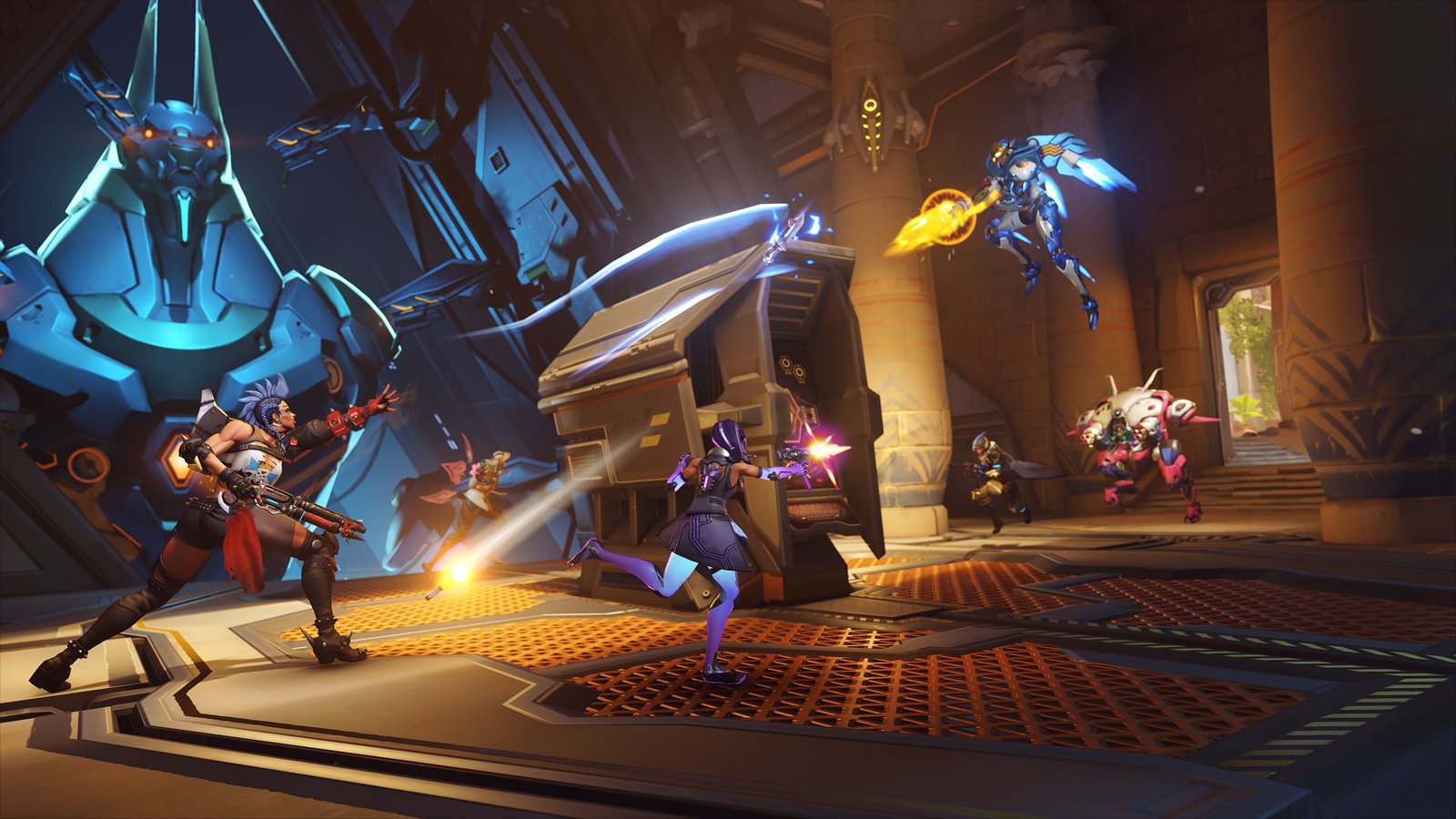 Official Overwatch artwork accompanying New Game Mode: Clash.