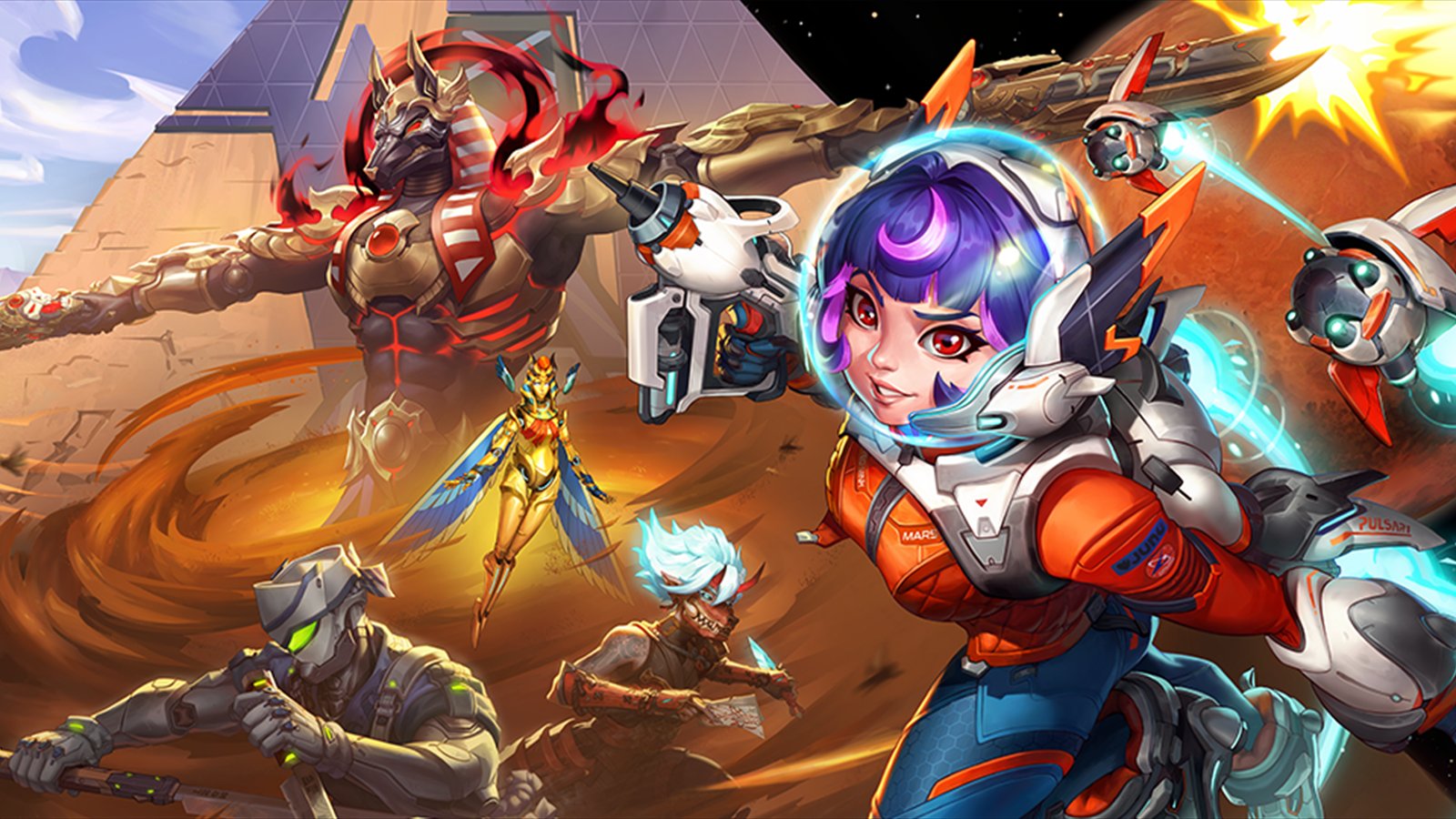 Official Overwatch artwork accompanying Embark on an Out of This World Voyage in Overwatch 2 - Season 12: New Frontiers.
