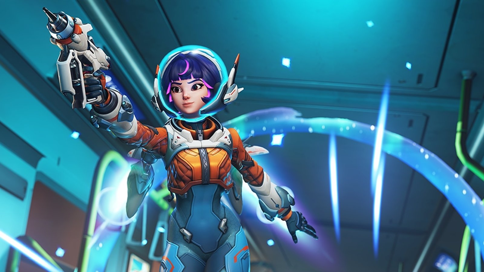 Official Overwatch artwork accompanying First steps for Martian Kind – A Look at Juno’s Development.