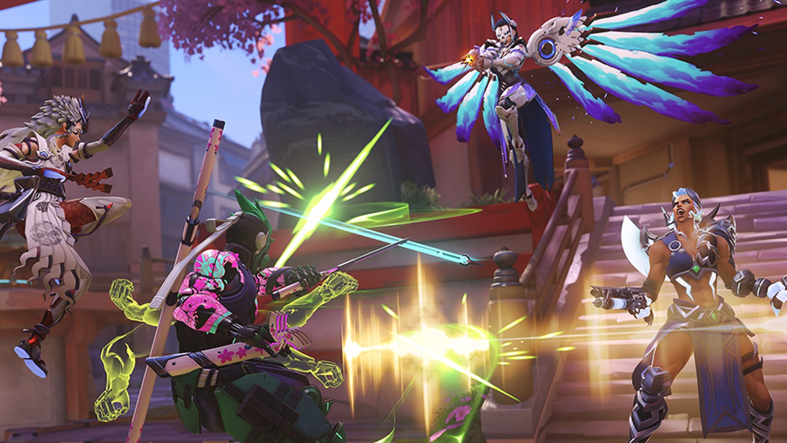 Official Overwatch artwork accompanying Driven To Victory! - Introducing Competitive Drives.