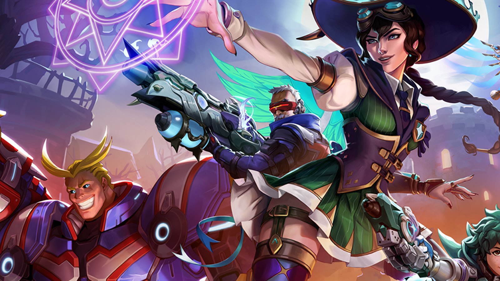 Official Overwatch artwork accompanying Bewitch the Battlefield in Overwatch 2 - Season 13: Spellbinder.