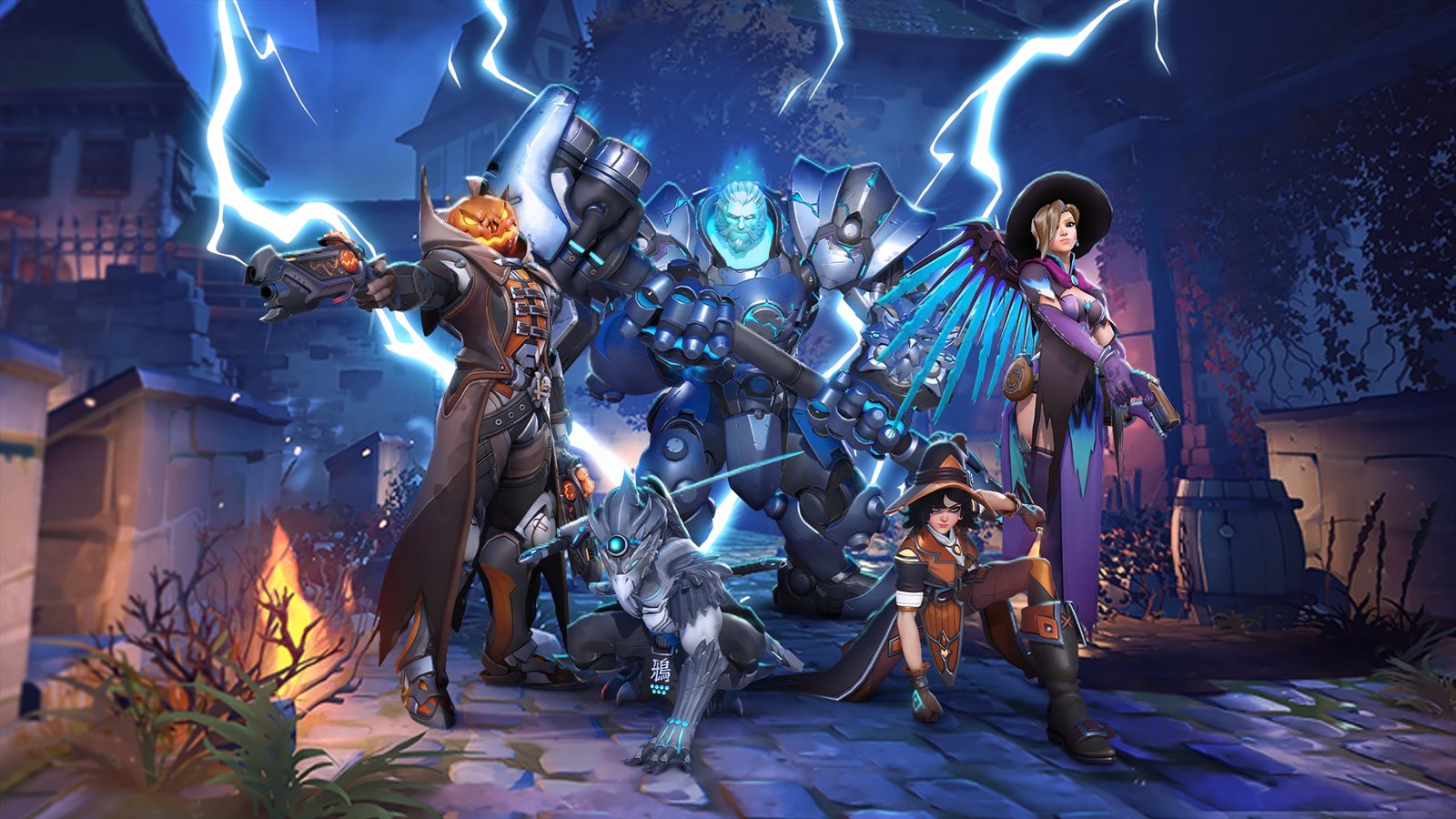 Official Overwatch artwork accompanying Face Halloween Terrors.