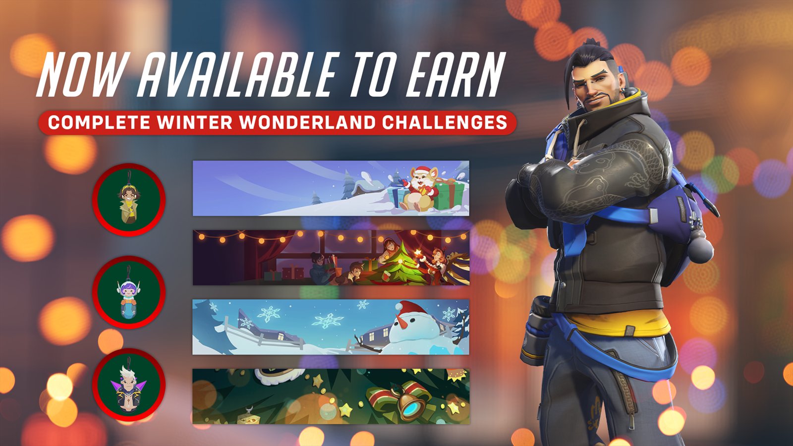 Official Overwatch artwork accompanying New Challenges for New Presents.