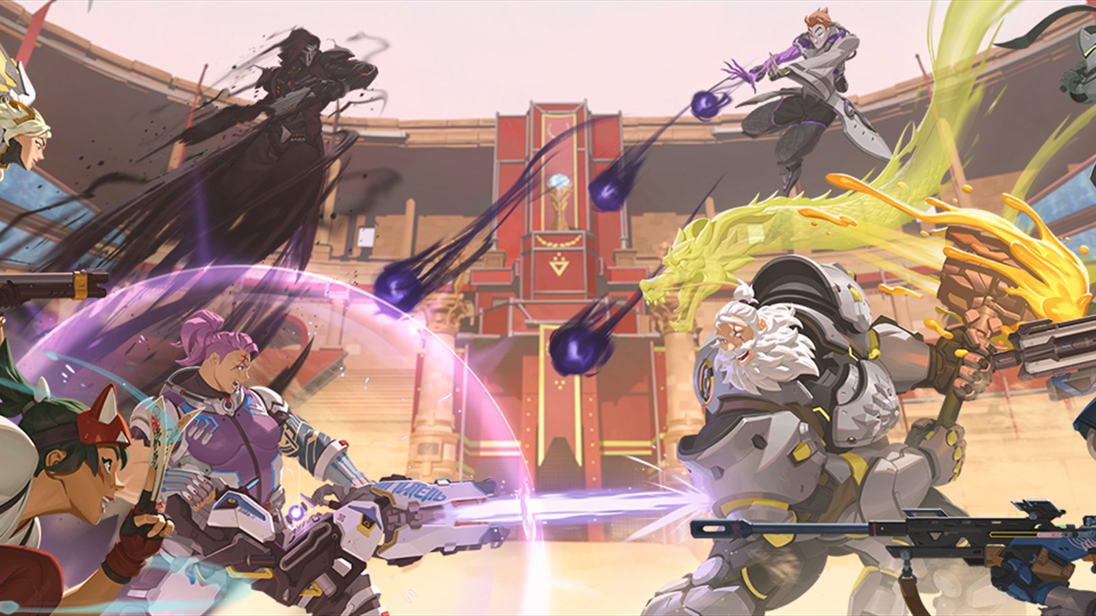 Official Overwatch artwork accompanying A New Mode, New Hero, and New Rules In Season 16.