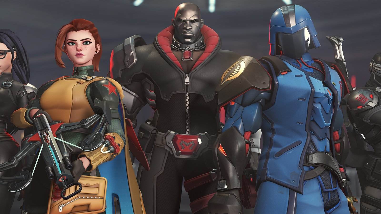 Official Overwatch artwork accompanying Overwatch 2 x G.I. Joe.