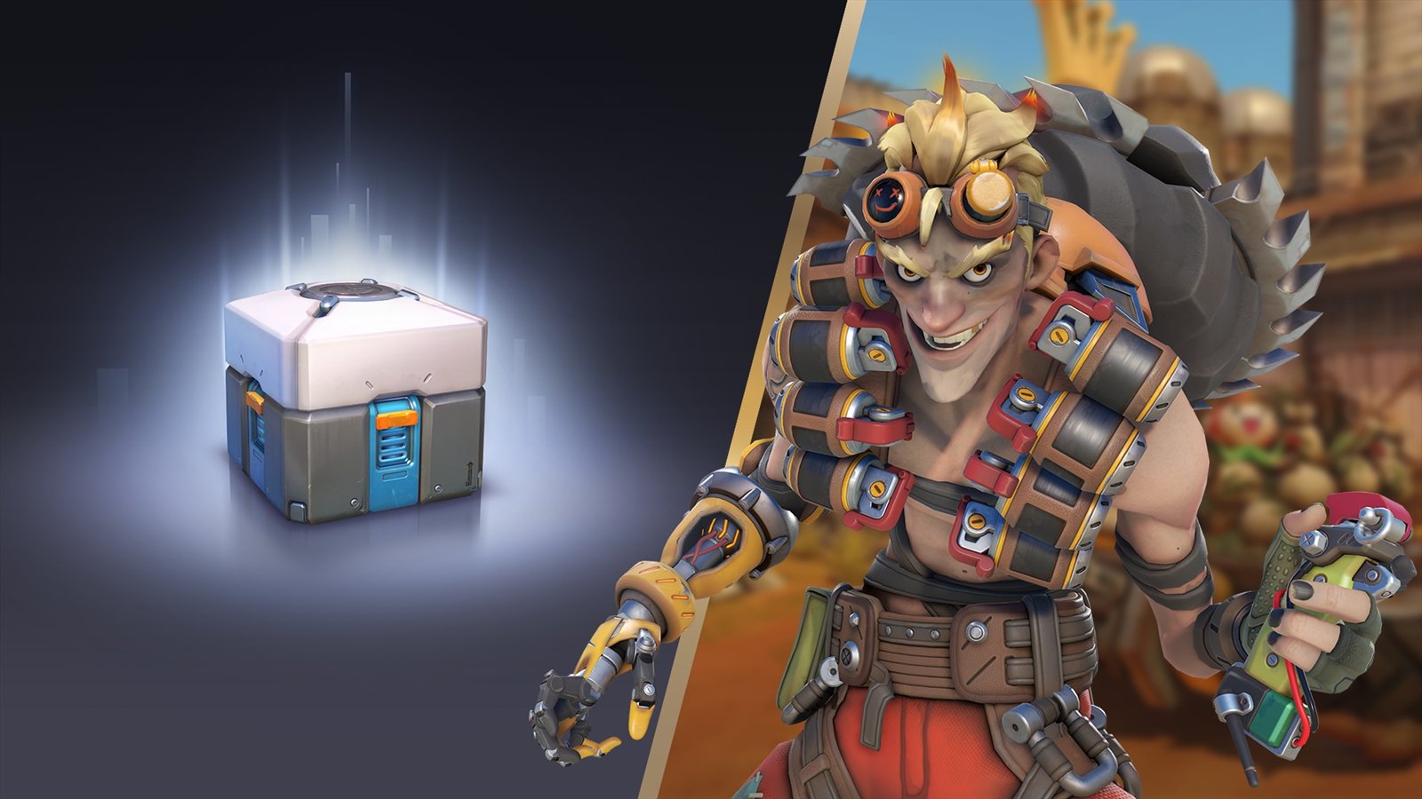 Official Overwatch artwork accompanying Junkrat’s Loot Hunt is On Again.