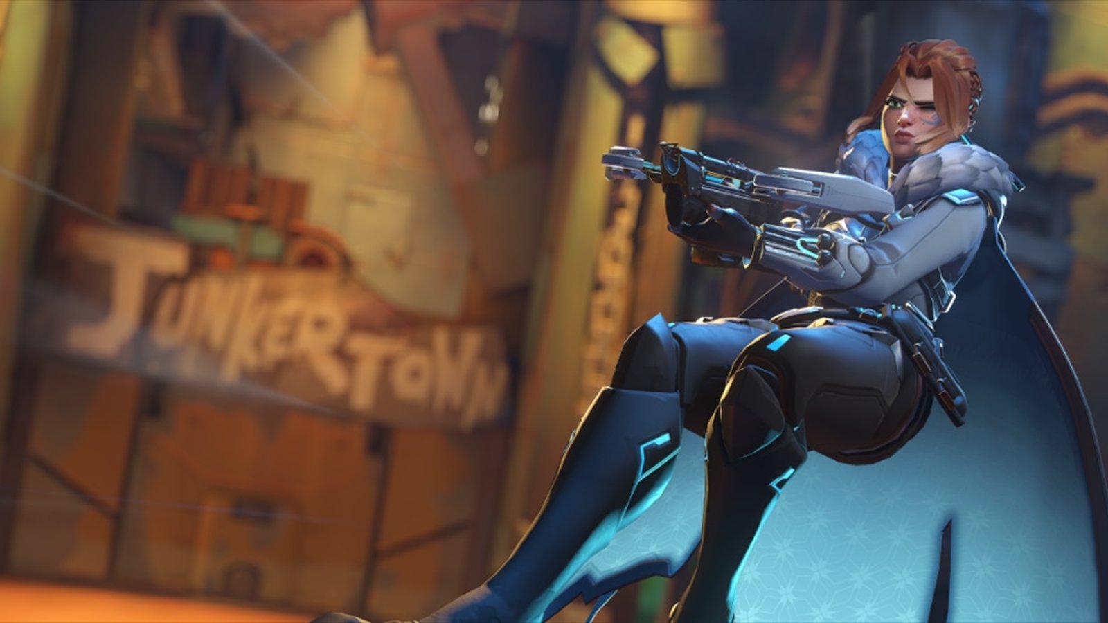 Official Overwatch artwork accompanying Defense Matrix: Peripheral Vision.
