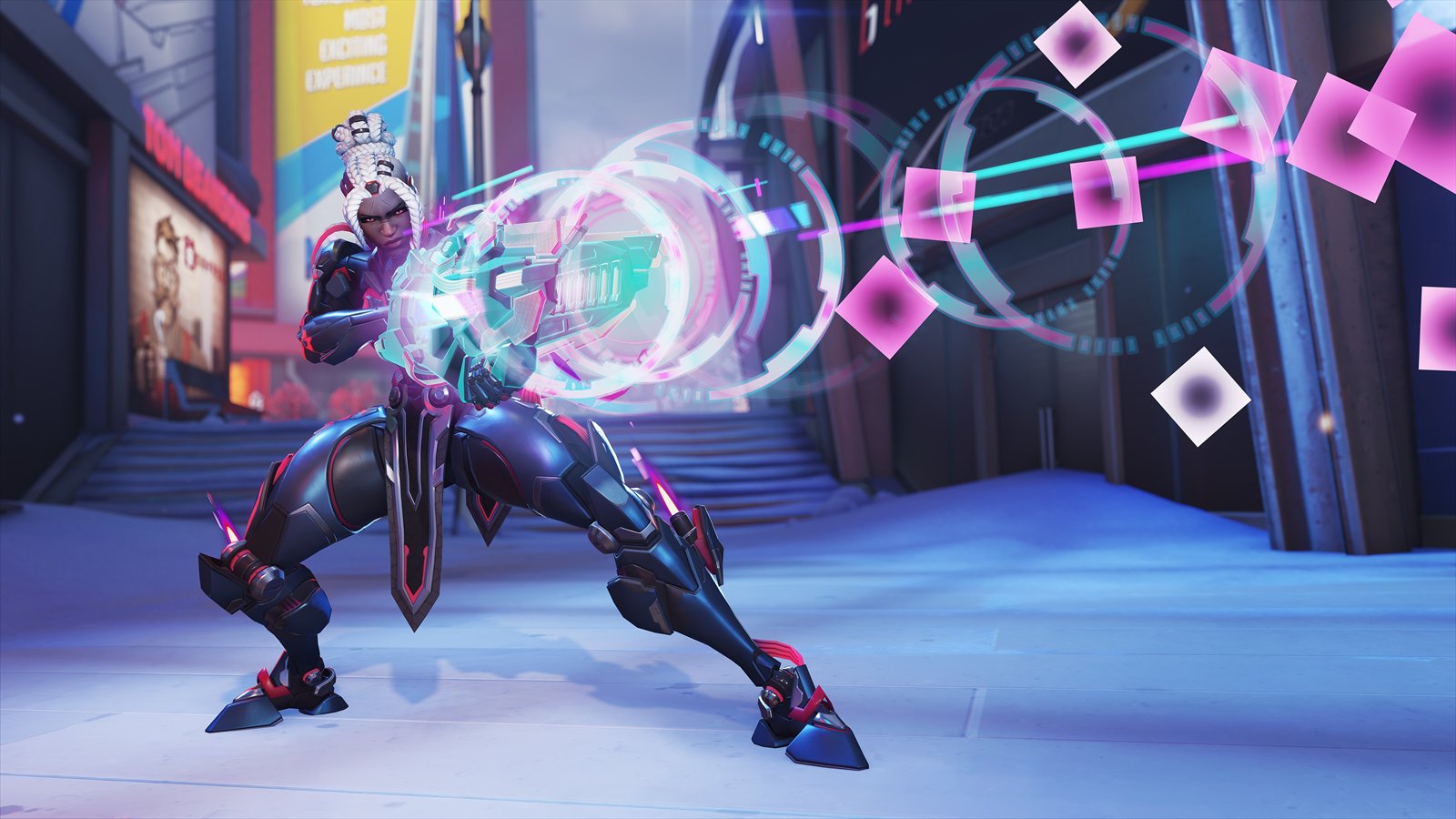Official Overwatch artwork accompanying Season 18 Drives: Ranked, But Louder.