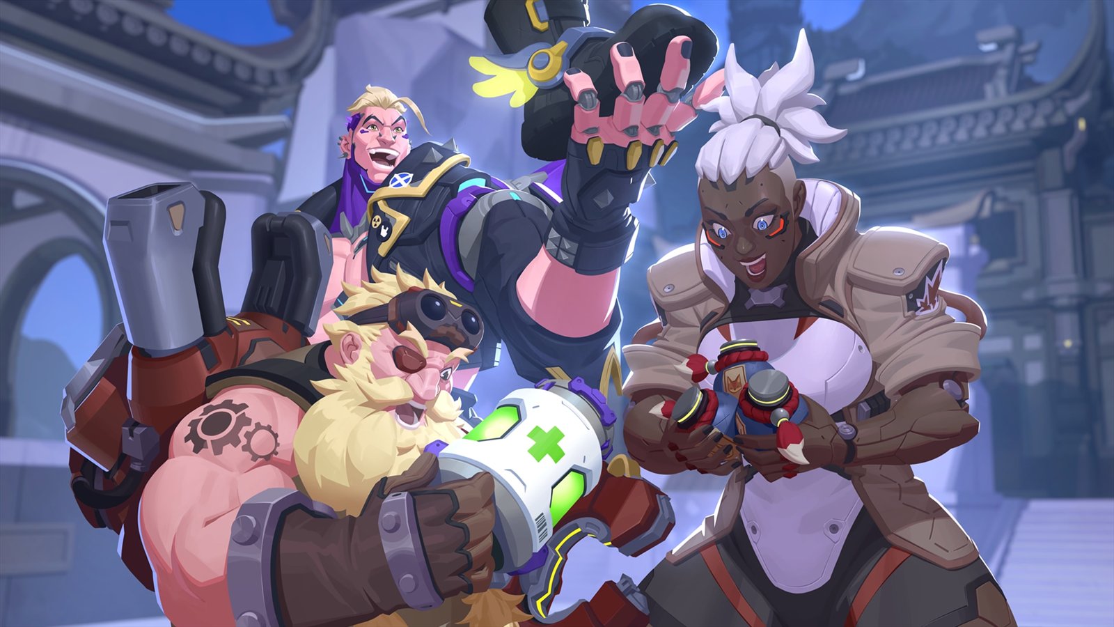 Official Overwatch artwork accompanying Gadgets: Active Items for Active Mischief.