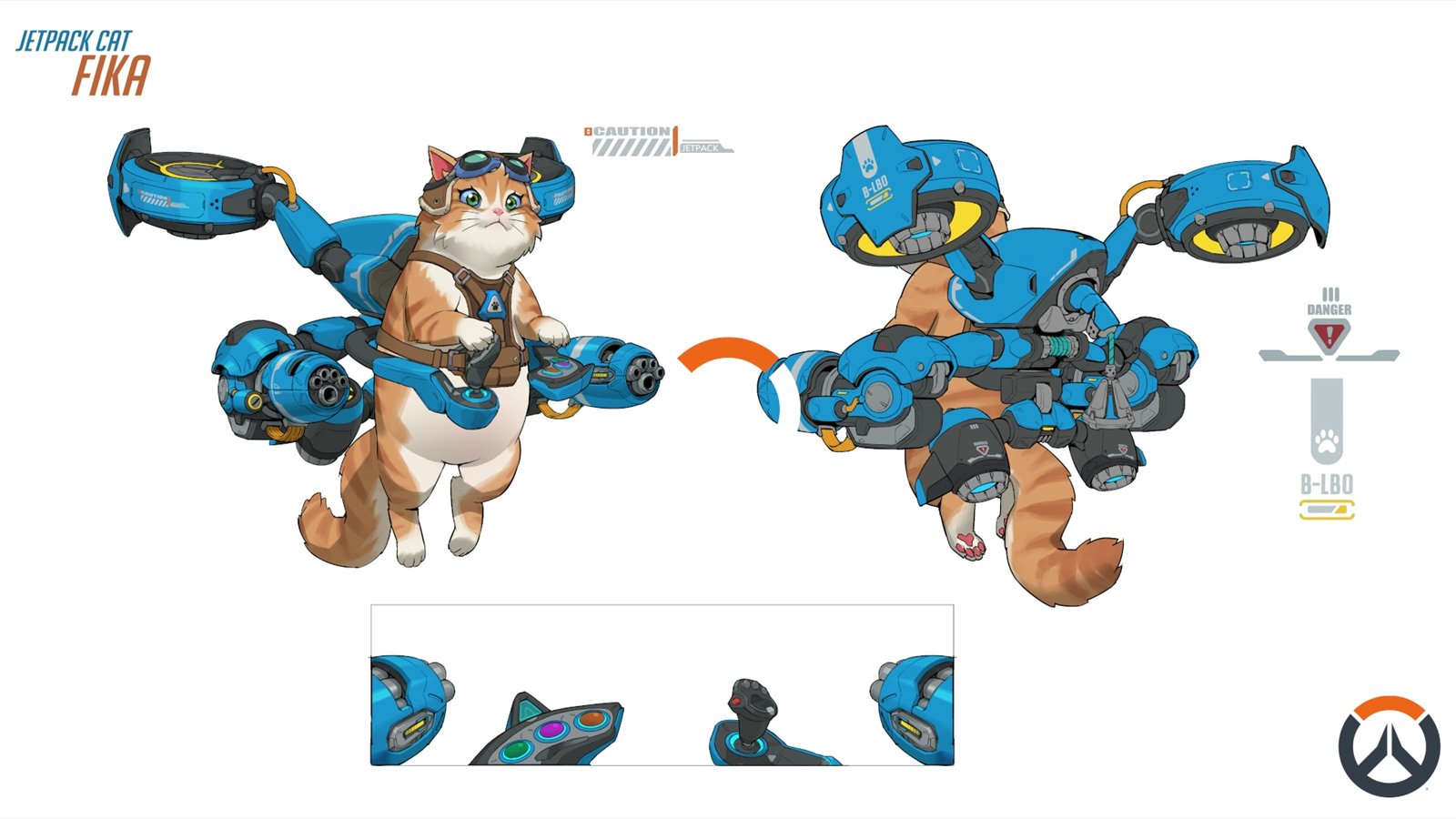 Official Overwatch artwork accompanying Creating The Perfect Meow-del (so many cat puns coming).
